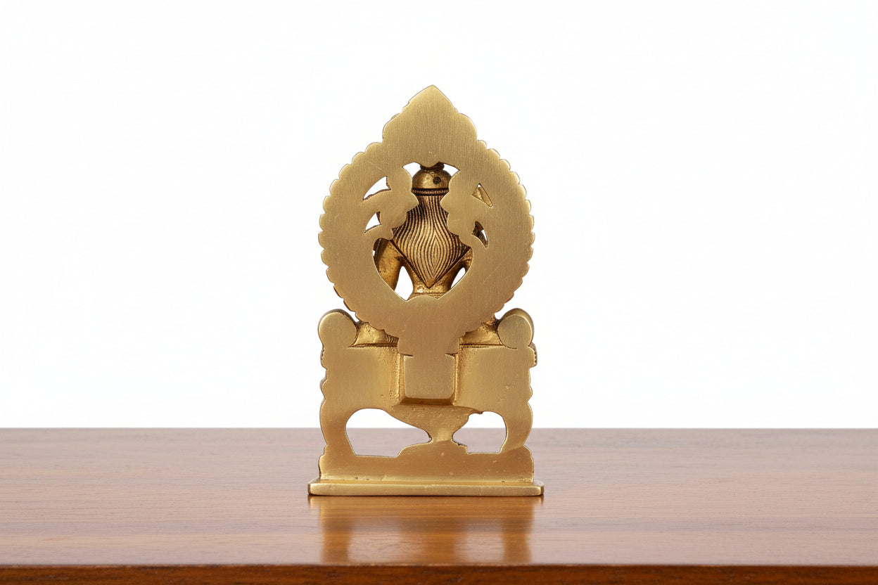 A Brass big size Rajeshwari Statue represents Goddess Rajarajeshwari (Tripura Sundari/Lalitha Devi)