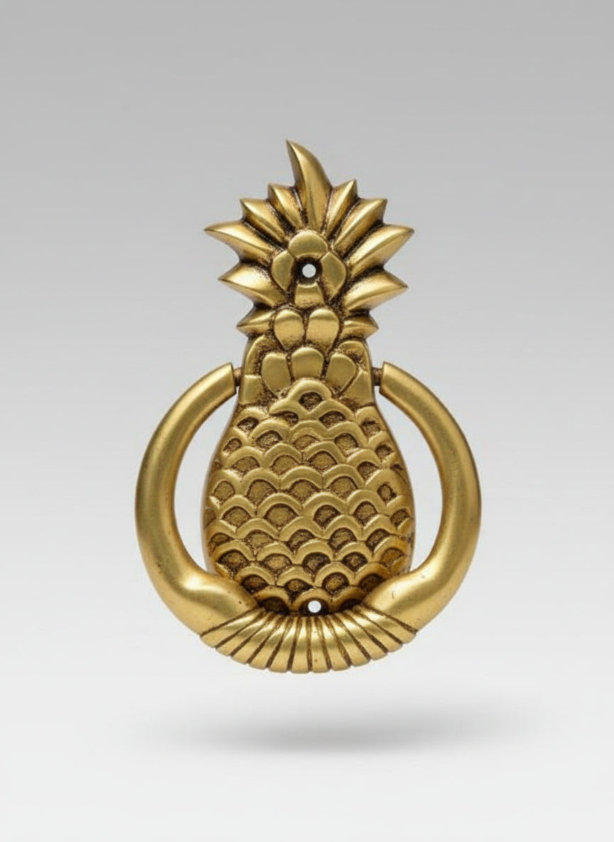 Brass Pineapple Door Knocker – Antique Finish