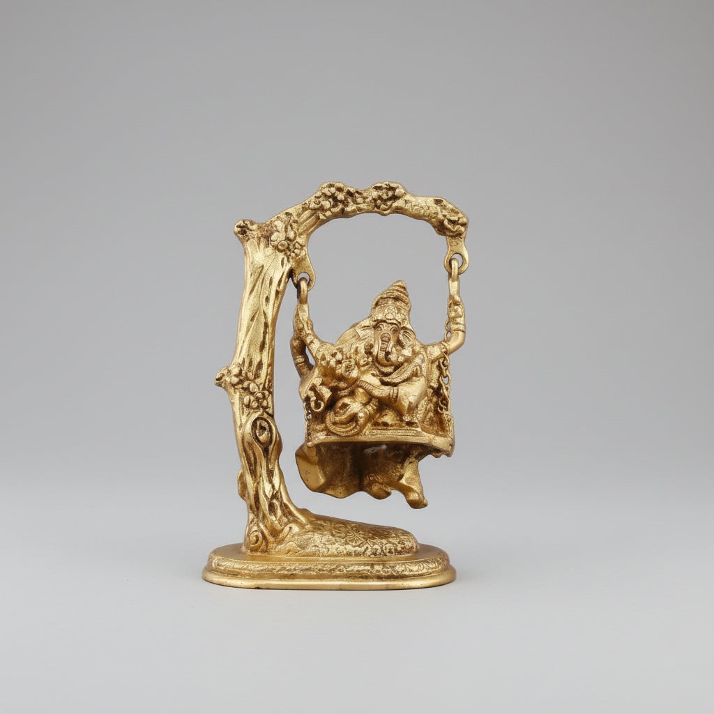 Brass Radha Krishna Jhula Swing – Sacred Home Décor Idol