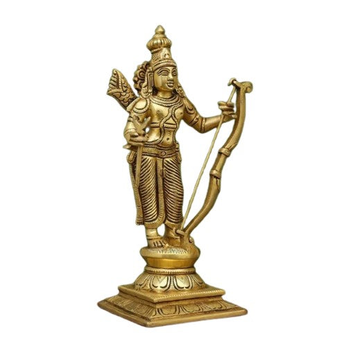 Brass Beautifully Carved ram darbar, Set of 4 Statues for Home décor, Home/Office Temple