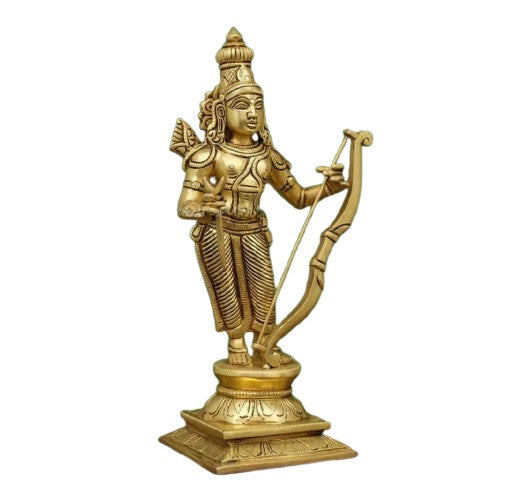 Brass Beautifully Carved ram darbar, Set of 4 Statues for Home décor, Home/Office Temple