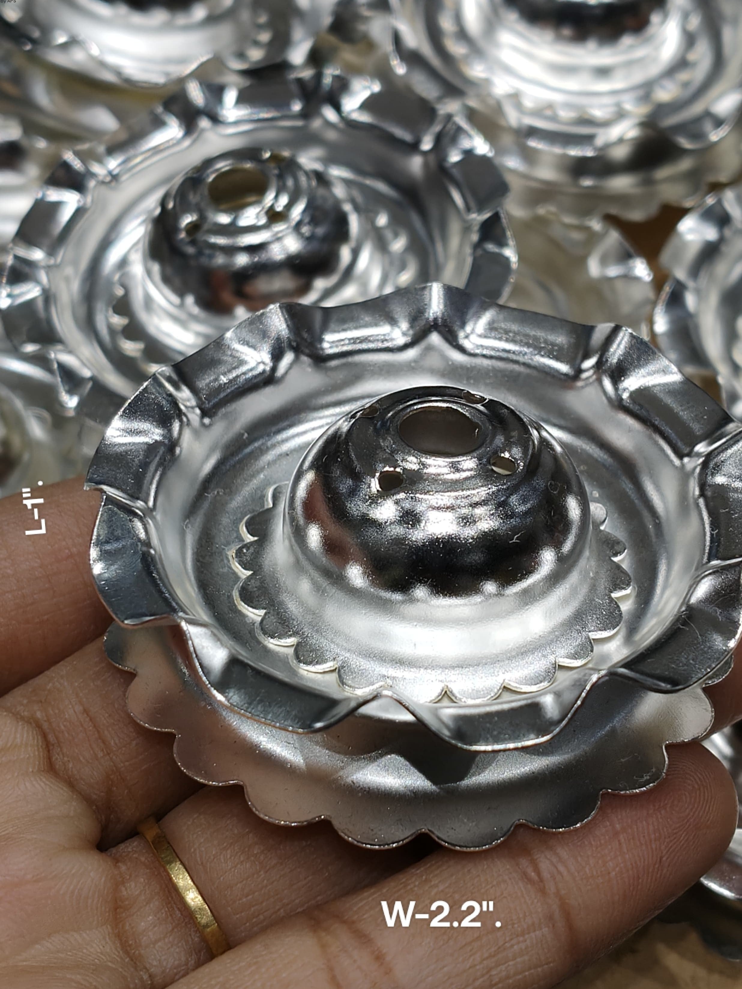 Silver Plated Agarbatti Stand/Incense Holder, Set of 12 Pieces