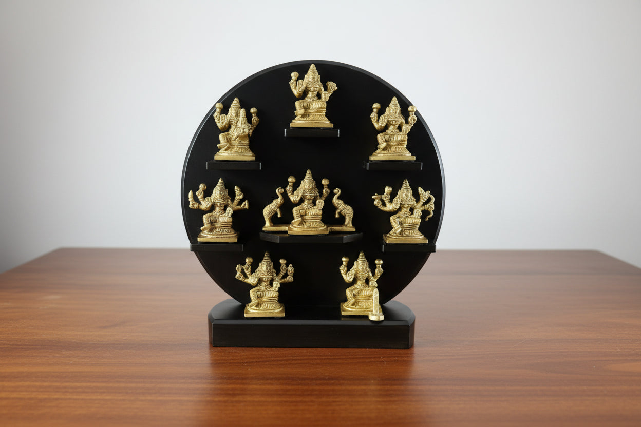 Brass Ashta Lakshmi Statue – 30 CM  Eight Forms of Goddess Lakshmi for Home Décor