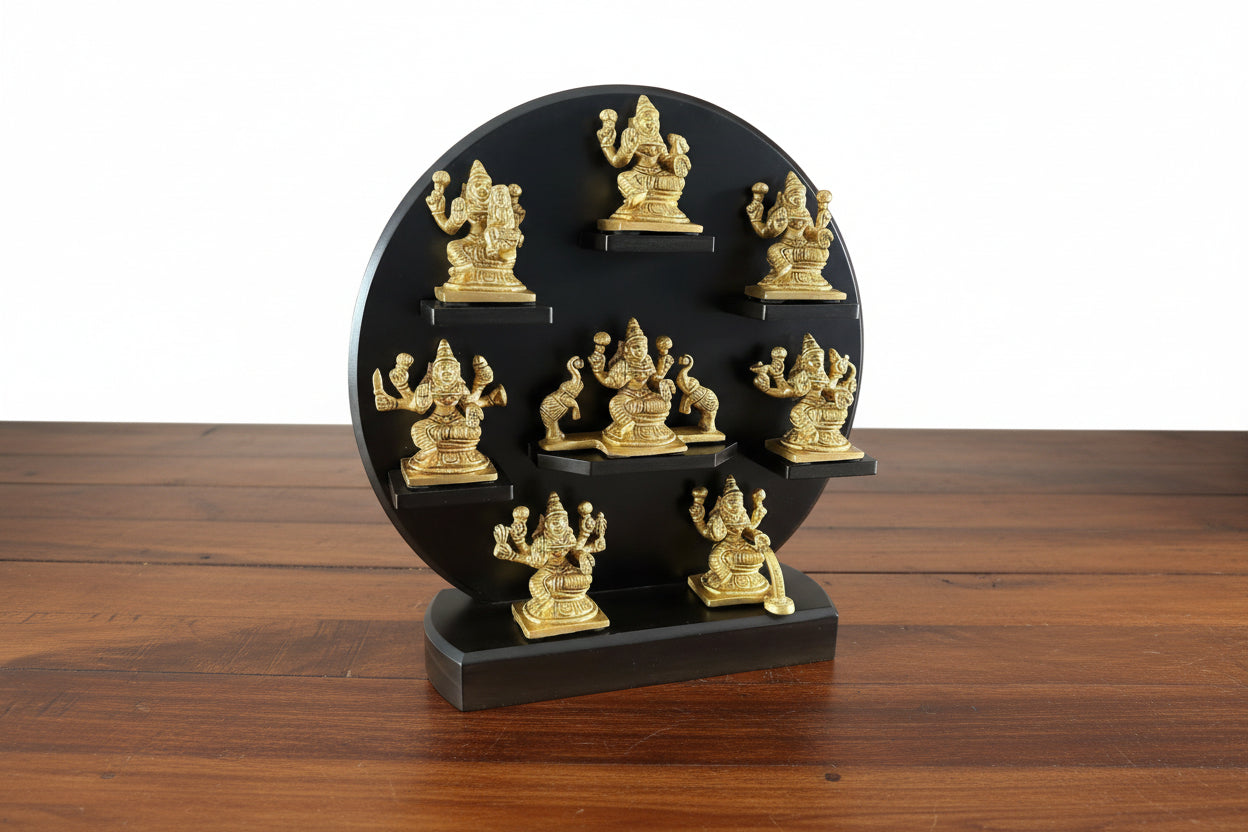 Brass Ashta Lakshmi Statue – 30 CM  Eight Forms of Goddess Lakshmi for Home Décor