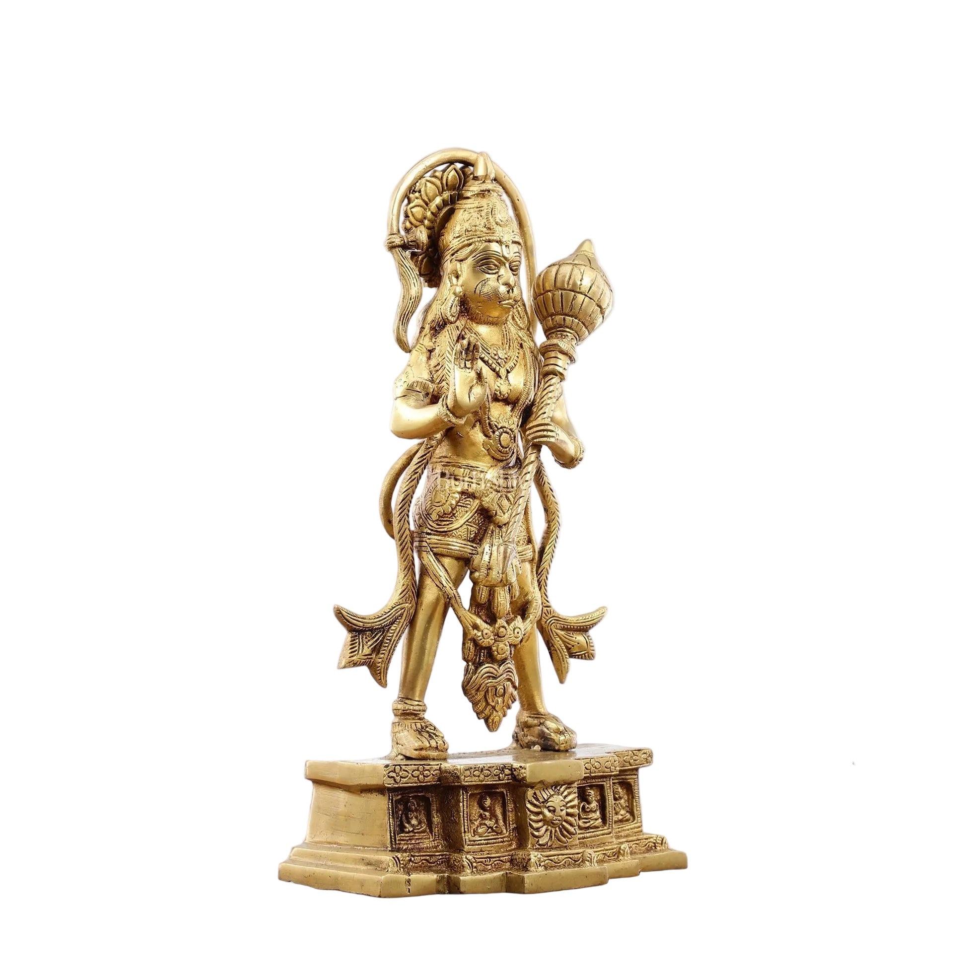 Brass Hanuman Statue – Sacred Showpiece for Home Décor, Temple & Spiritual Gifting