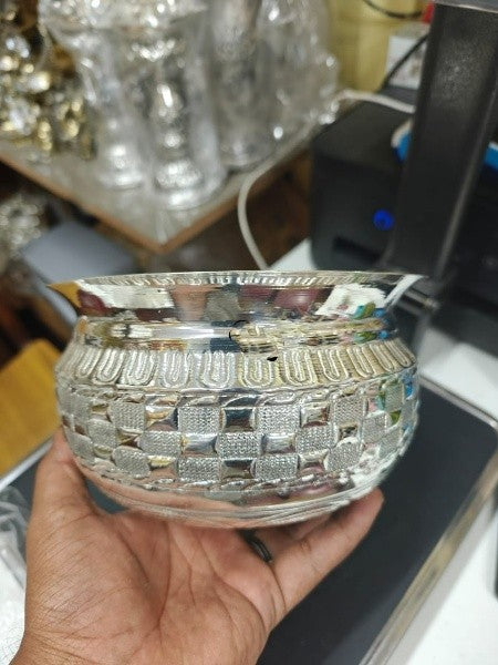 pure German silver 7" bowl for sweets/fruits/gift item/prasadam