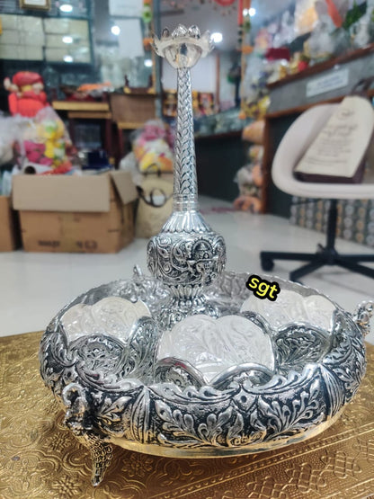 antique German silver wedding welcoming set/ pooja set/housewarming/ gift item