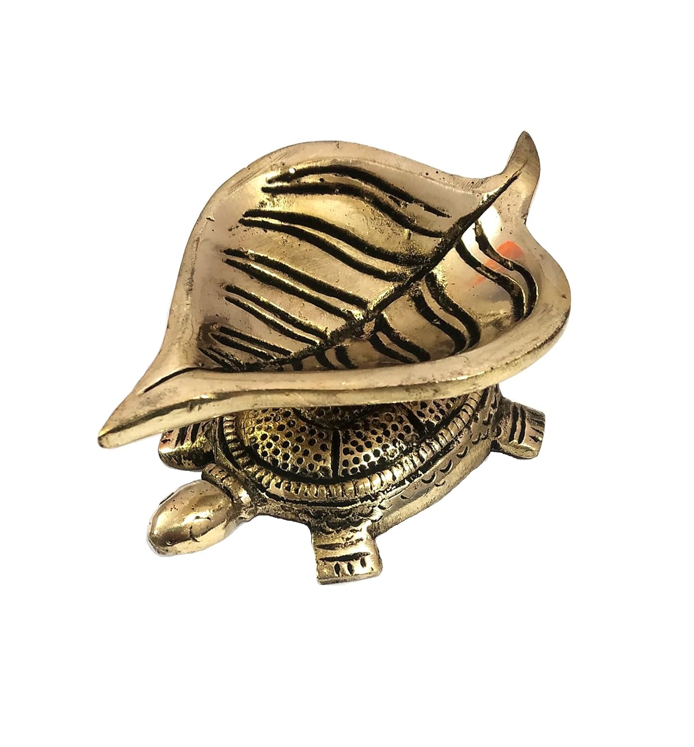 Brass Set of 4 Leaf Tortoise Diya Set for Home Decor/ Housewarming/ Festival/Gift Item