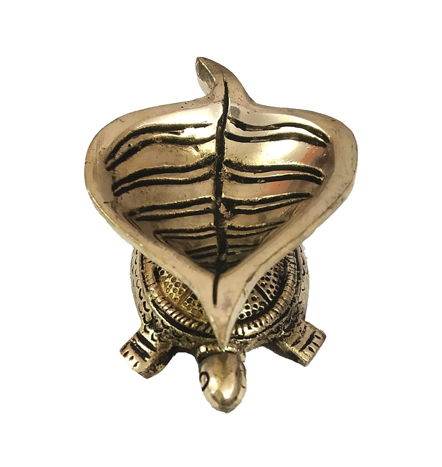 Brass Set of 4 Leaf Tortoise Diya Set for Home Decor/ Housewarming/ Festival/Gift Item