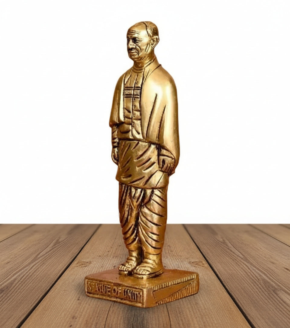 Brass Statue of Unity – Sardar Vallabhbhai Patel Idol for Home & Office Décor / Gift Item