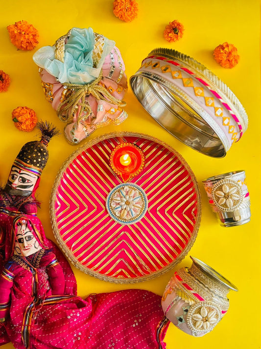 Sajni Karwacauth pooja thali set