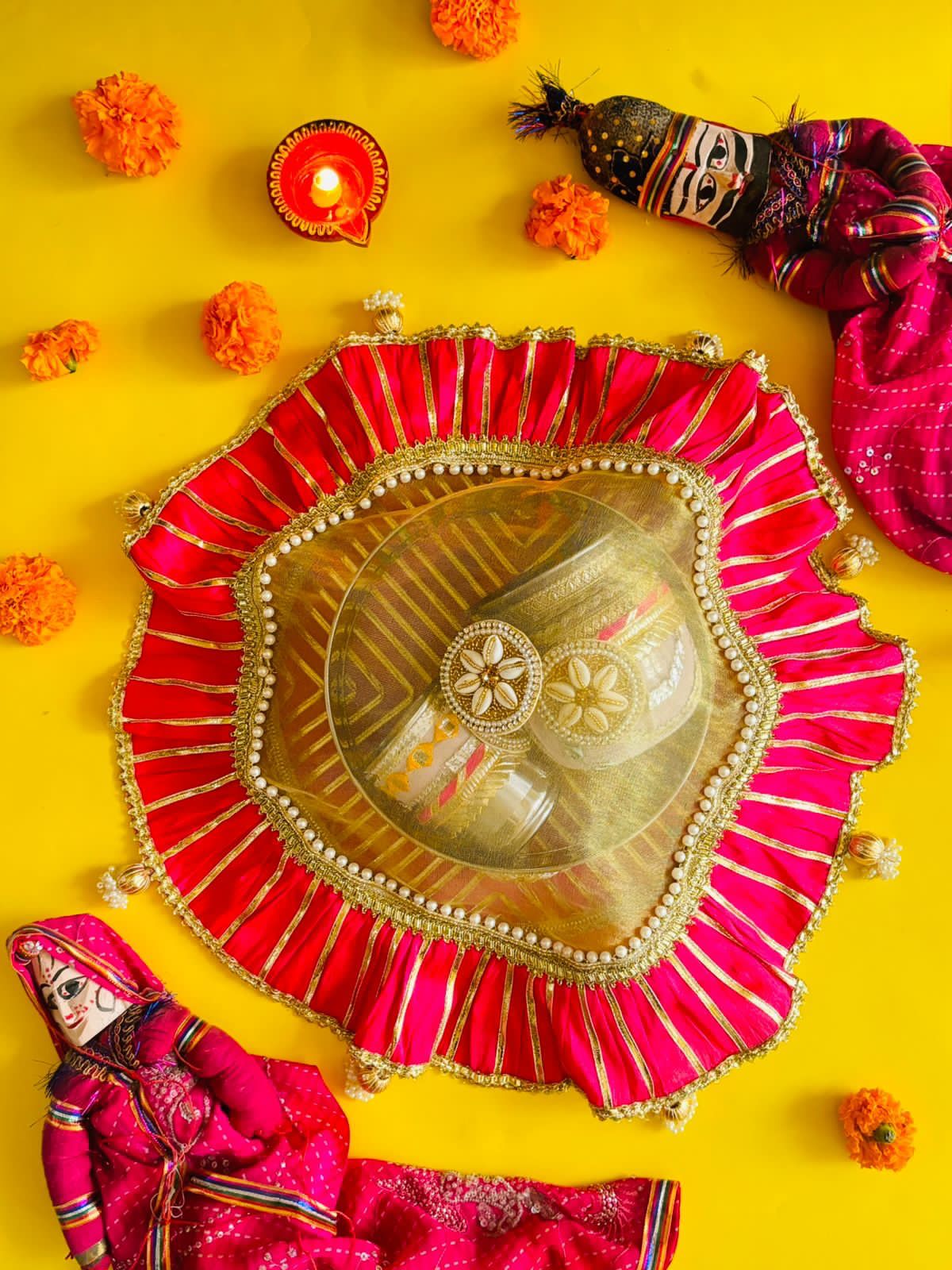 Sajni Karwacauth Pooja thali Set