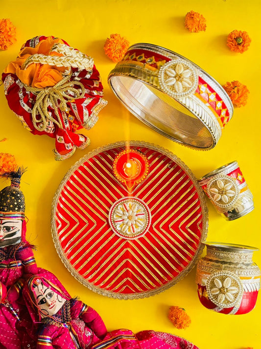 Sajni Karwacauth pooja thali set