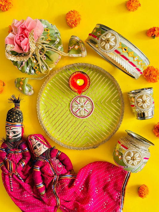 Sajni Karwacauth pooja thali set