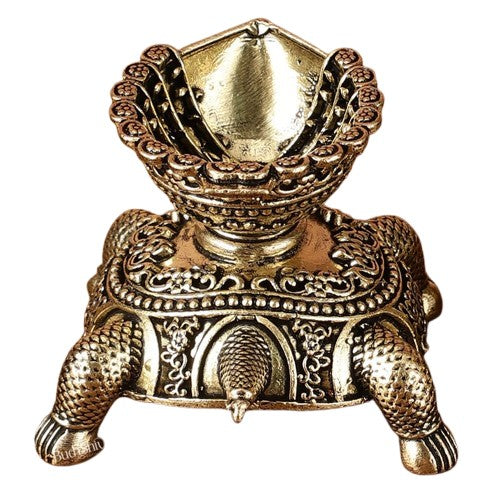 Brass Set of 2 Tortoise Diya for Pooja/ Temple/ Home décor/ Gift Item