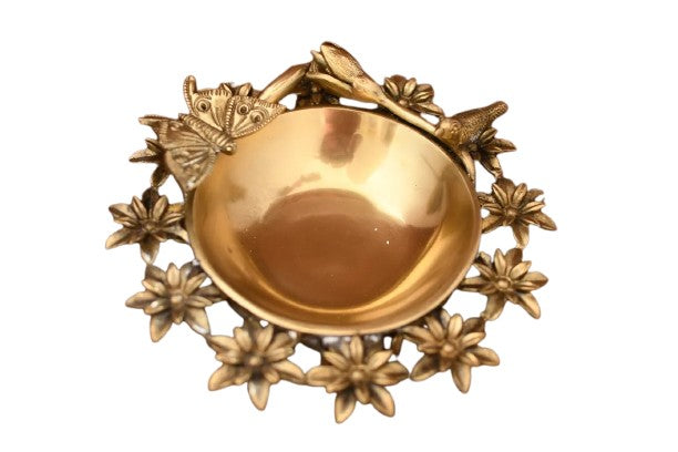 Brass Butterfly urli Bowl for Home décor/Gift Item