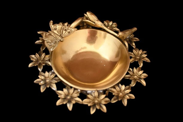 Brass Butterfly urli Bowl for Home décor/Gift Item