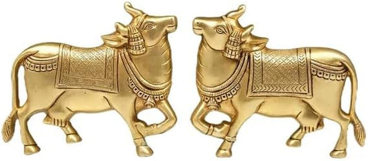 a Beautiful Brass Wall Mounted Cows showpiece, Home décor, Wall Hanging