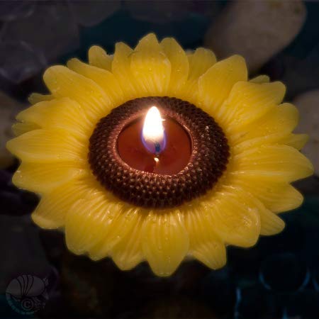 sunflower candle set of 5 pieces