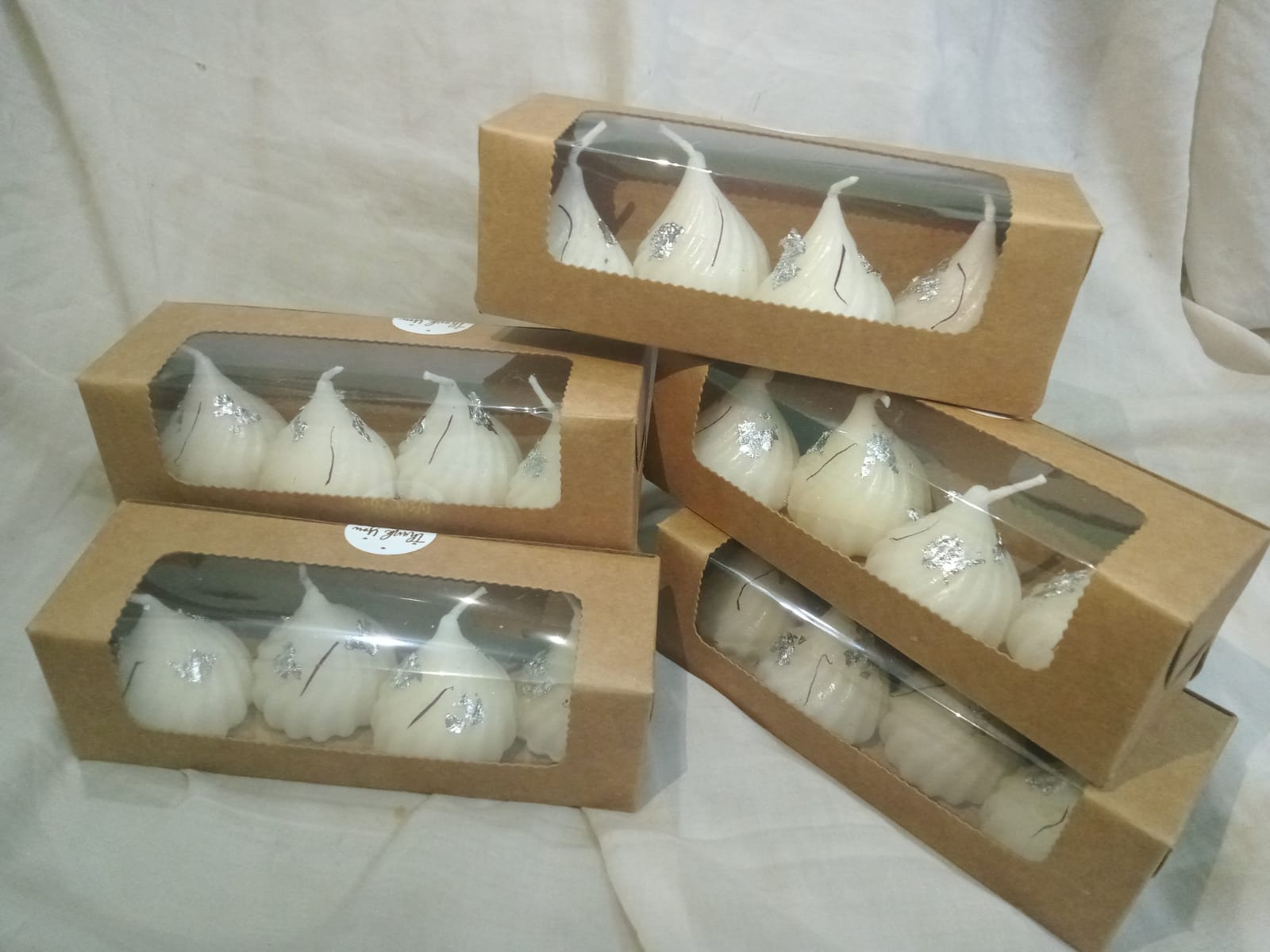 Set of 8 modak Candles for Diwali/Home décor/Gift Item