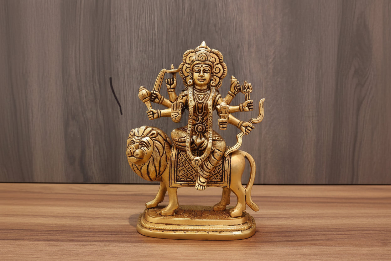 Brass Durga Idol – Divine Home Temple & Gift Item