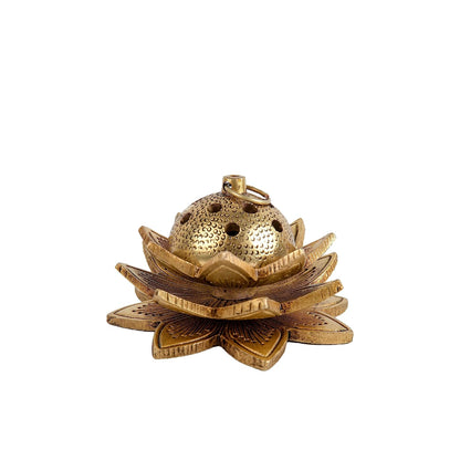 Brass Antique Design Dhoop Dani Pot | Loban Burner