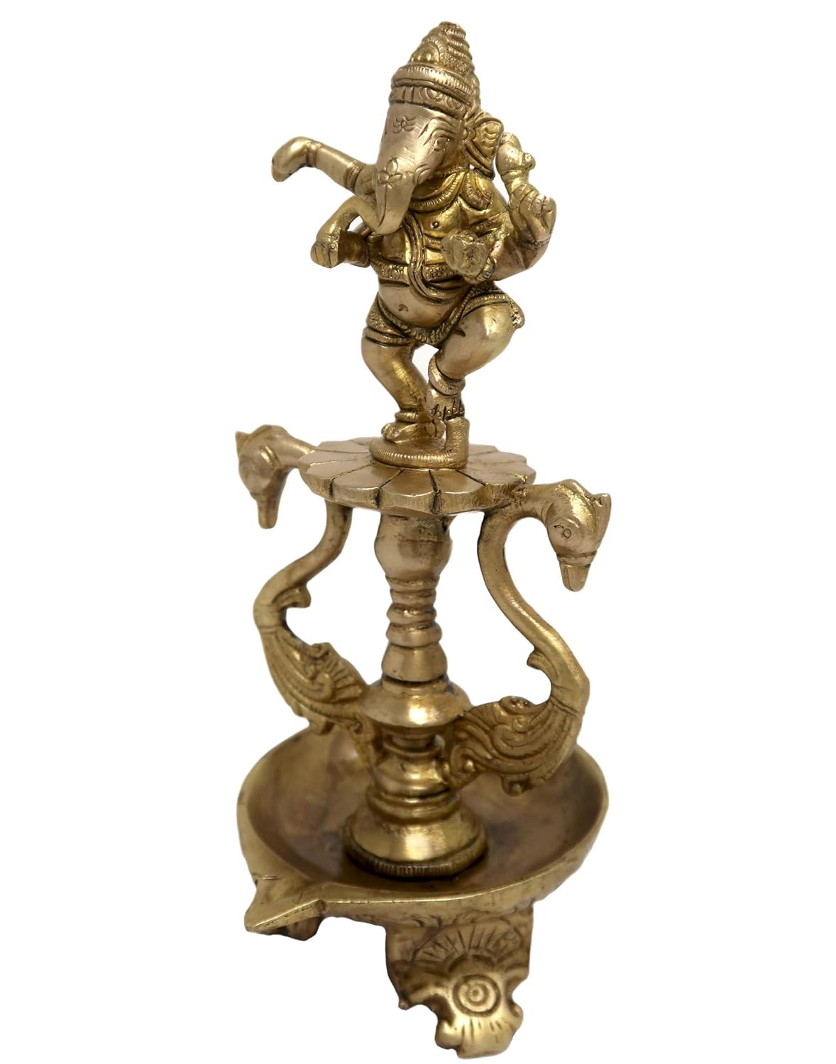 Ganesh Dancing with Swan Hindu Decor Diya