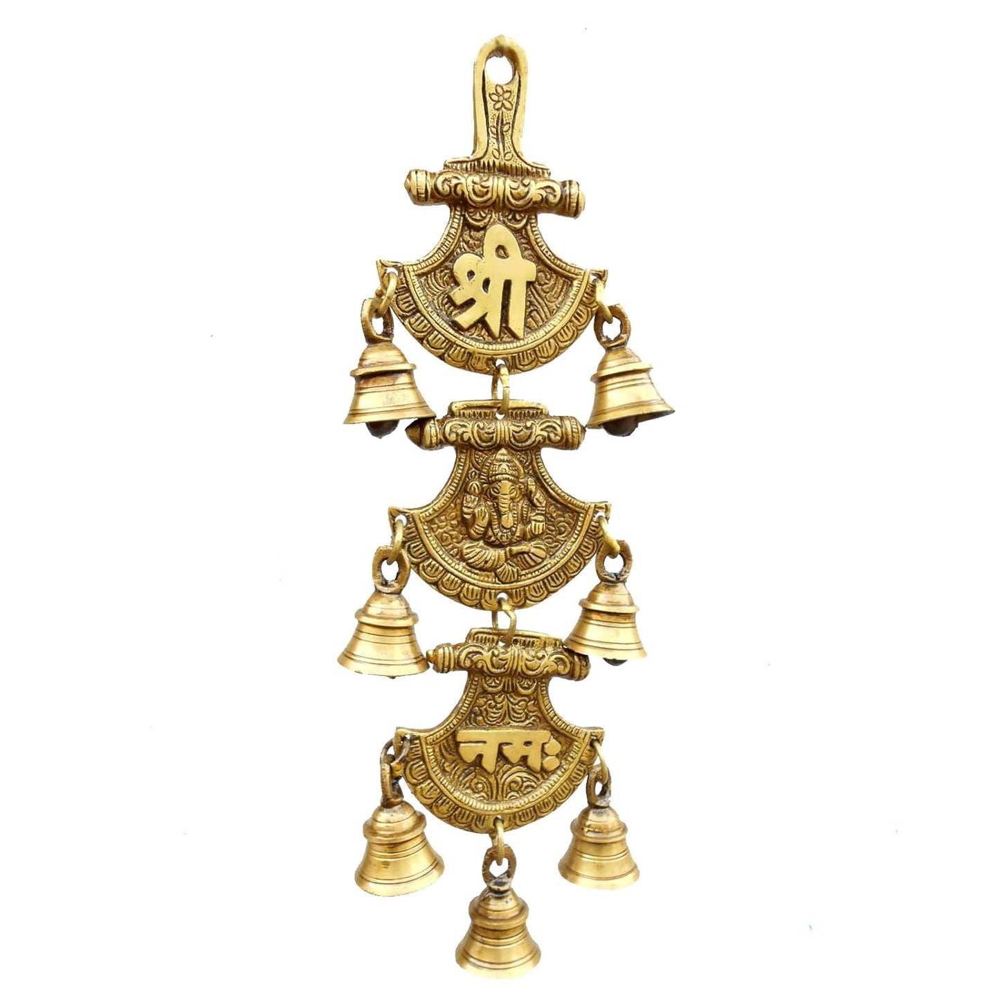 brass Wall Hanging of Shri Ganesh Namah