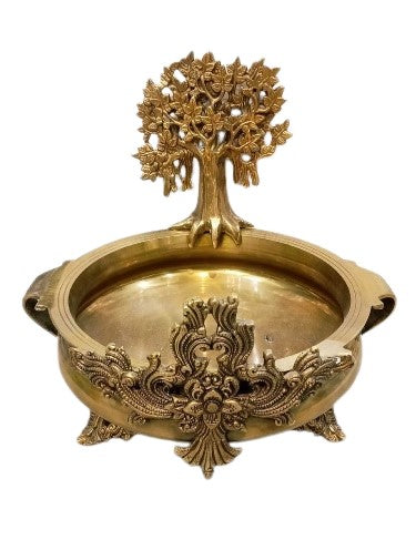 brass kalpavriksha urli bowl for home décor/office/gift item
