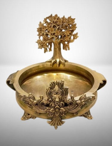 brass kalpavriksha urli bowl for home décor/office/gift item