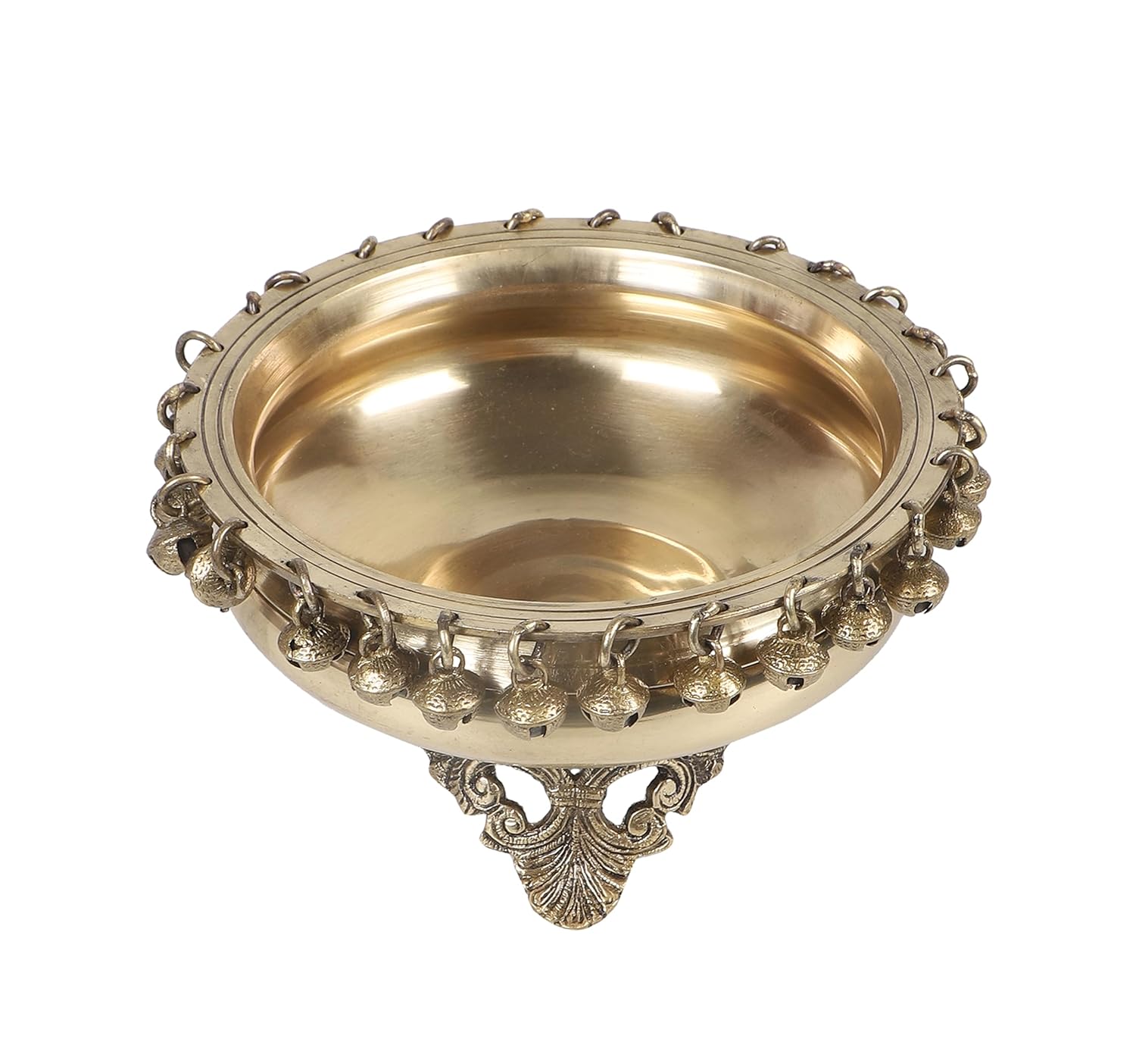 brass 8" urli bowl for fruits home décor/gift item/office