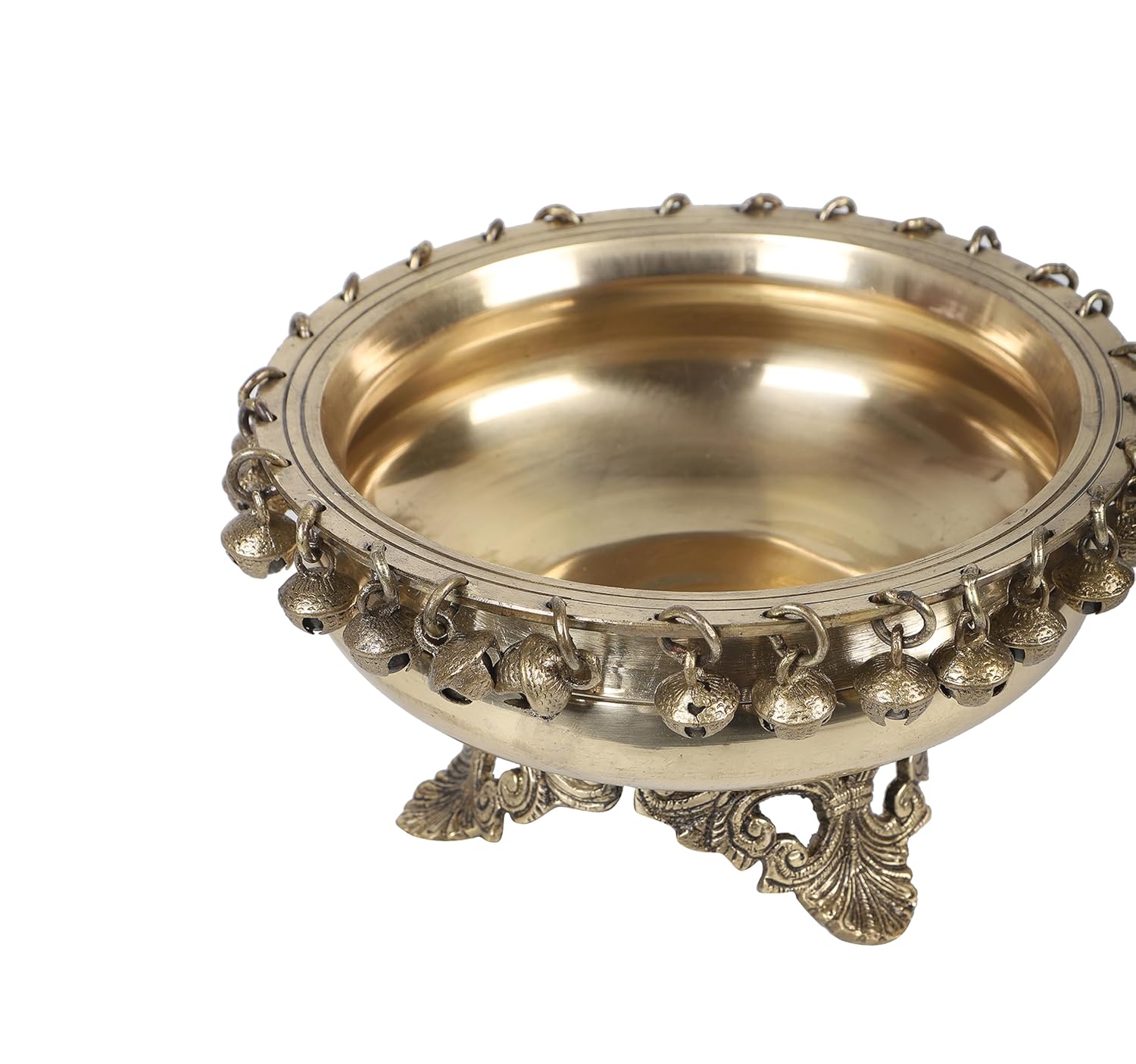 brass 8" urli bowl for fruits home décor/gift item/office