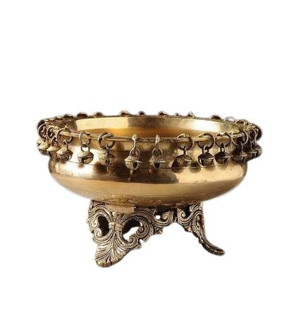 brass 8" urli bowl for fruits home décor/gift item/office