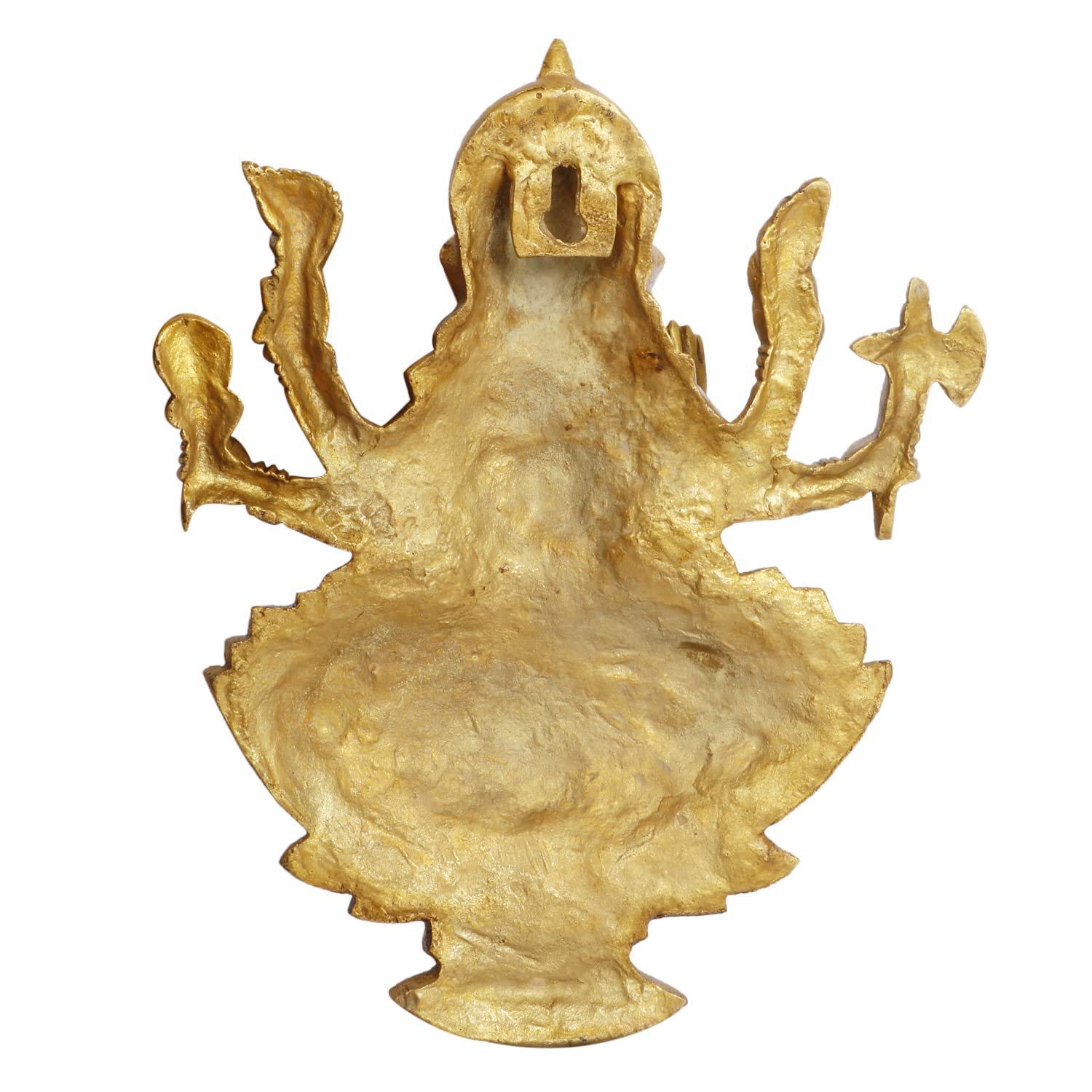 Brass Lord Ganesha Wall Hanging – 12 Inch Ganpati Décor for Home, Living Room & Mandir