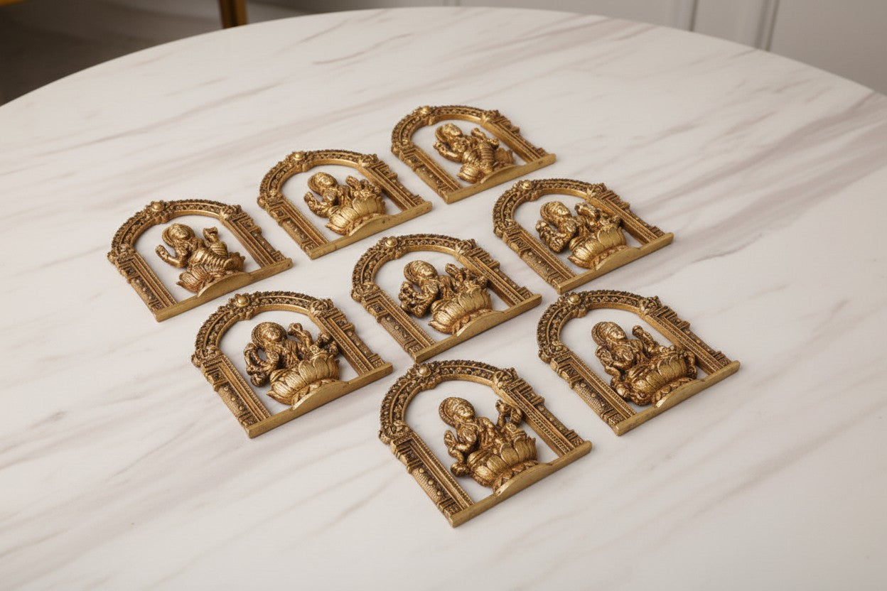 Brass Astha Lakshmi Wall Hanging – Intricately Crafted Home Décor with Eight Forms of Goddess Lakshmi