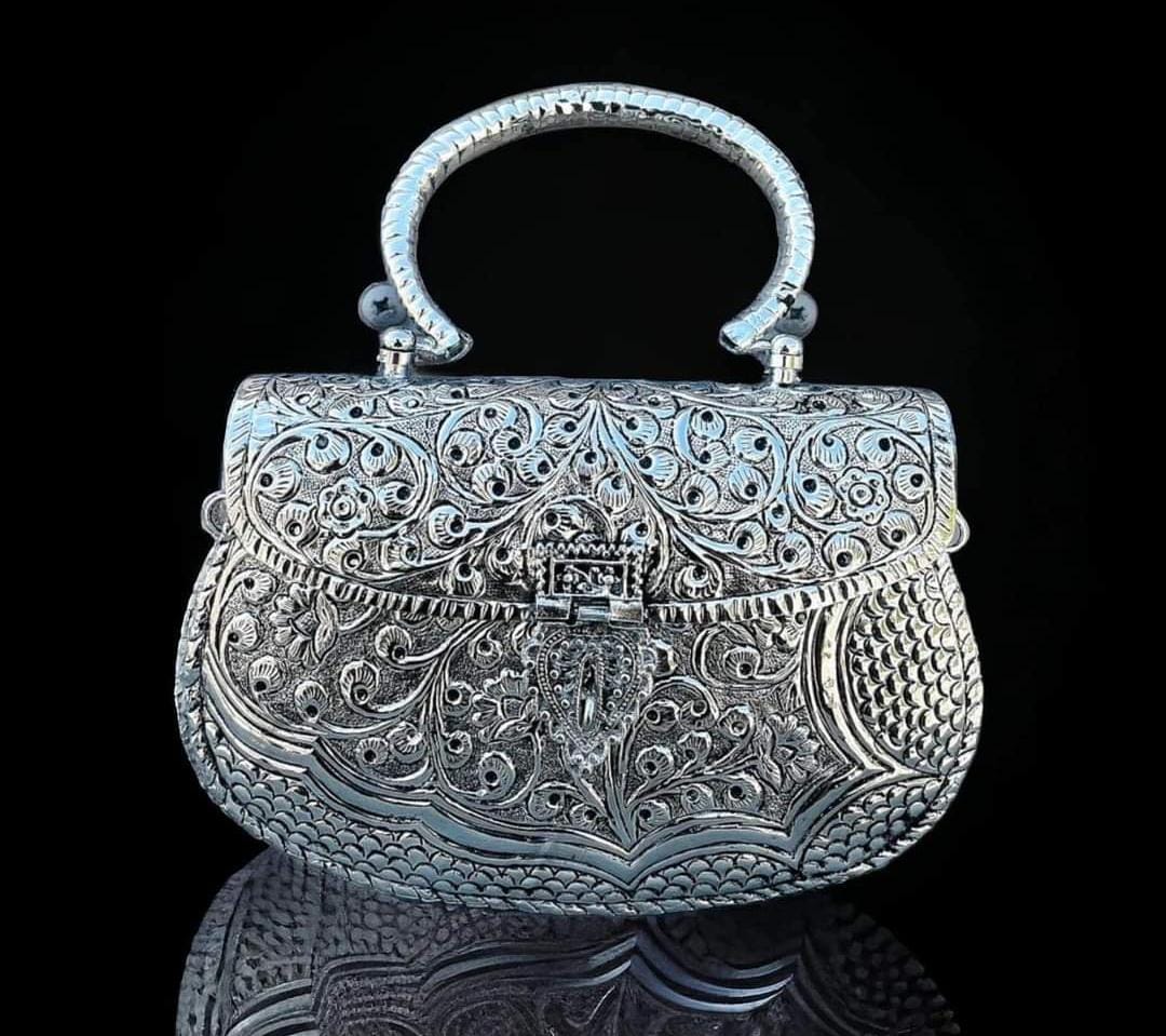 german silver handmade hand bag/evening bags for women