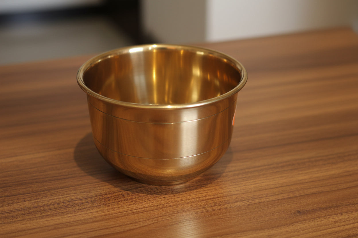 Handcrafted Brass Vaati Bowls – Set of 2 Traditional Puja & Décor Pieces
