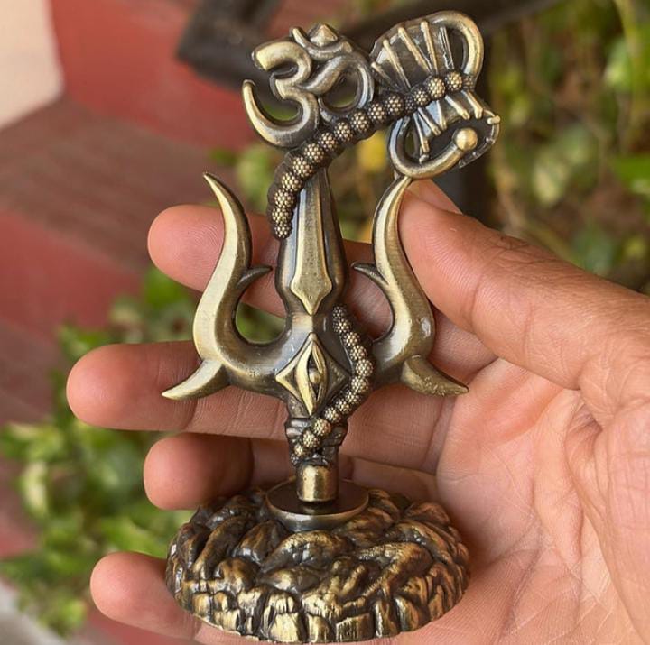 brass Divine Shiva Trishul Symbol – Vastu Remedy & Spiritual Gift