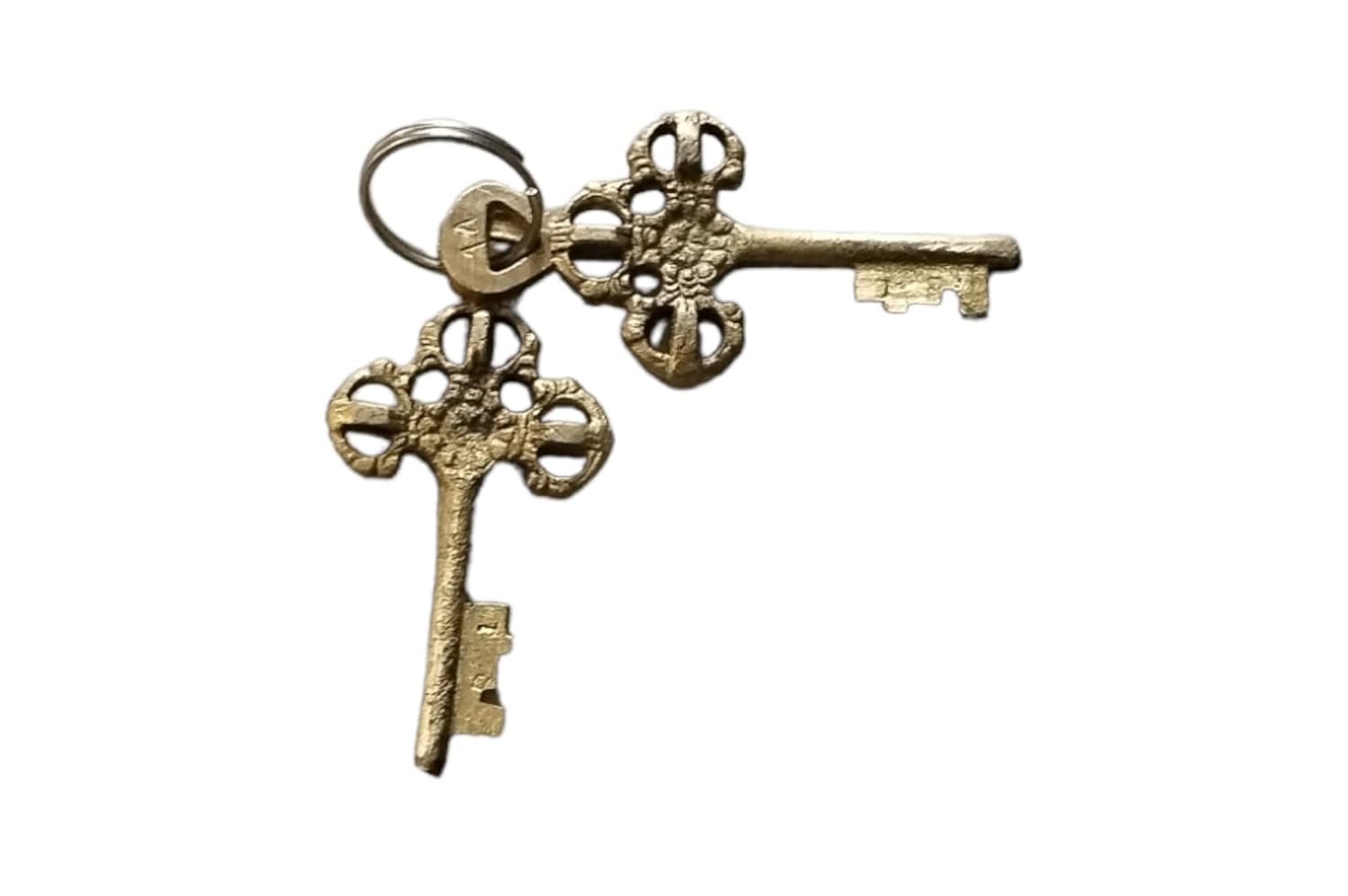 brass Handcrafted Lord Ganesha Designn Padlock with 2 Keys for home/ office