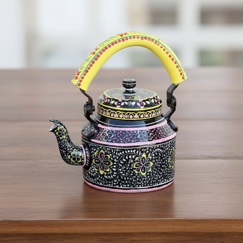 Colorful Handmade Kettle Décor | Bright Home Accent | Unique Kitchen Decoration