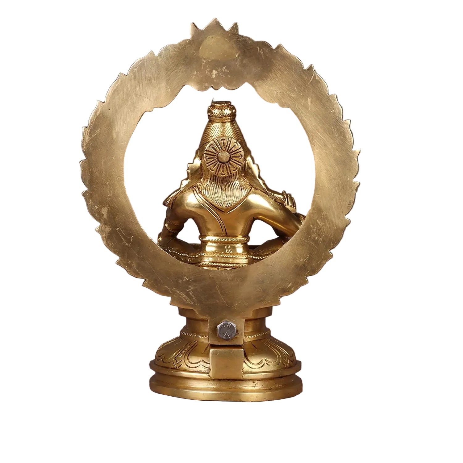 Brass Lord Ayyappa Statue – Handmade Dharmasastha Idol for Pooja & Décor