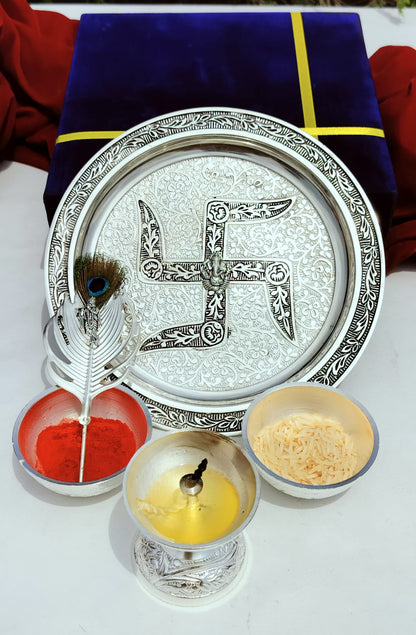 German silver  Pooja set