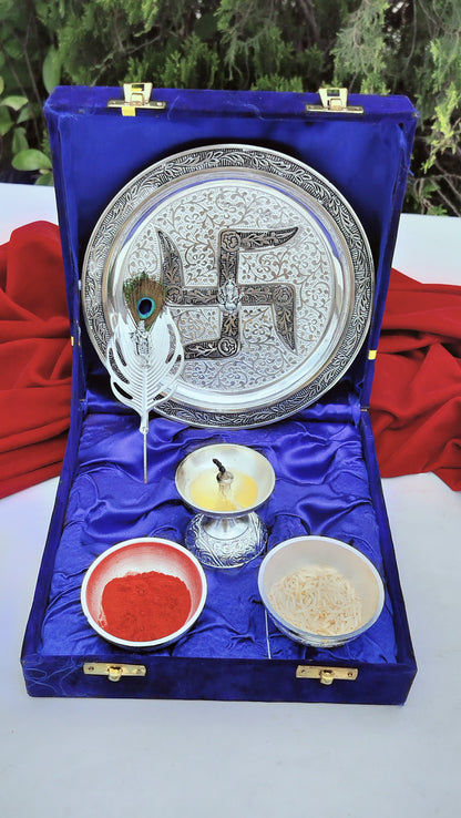 German silver  Pooja set