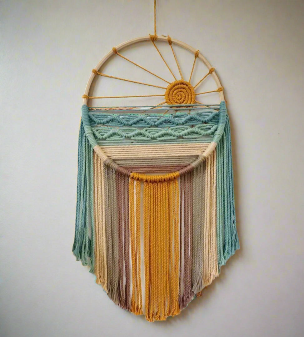 set of 2 round colorful wall hanging home decor, can be customize of any color