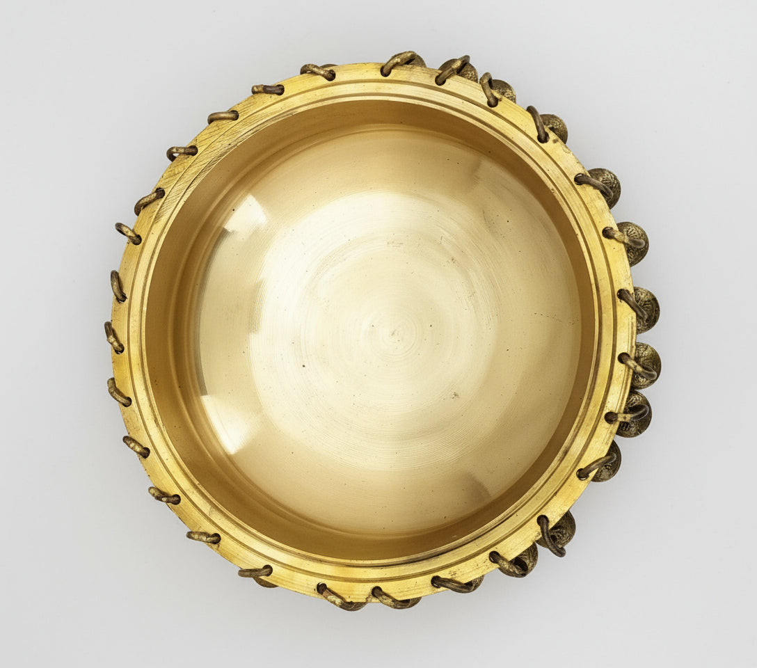 Brass tortoise urli with ghungru bowl home decor/gift item/office