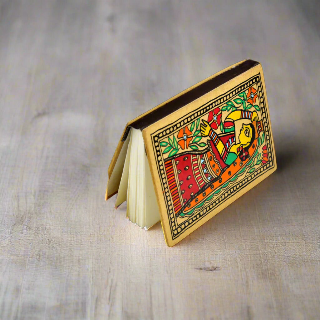 The Folk Lady – Hand-Painted Diary with Traditional Indian Artwork Artisan Journal