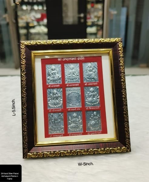 Silver Plated Asthalaxmi Frames