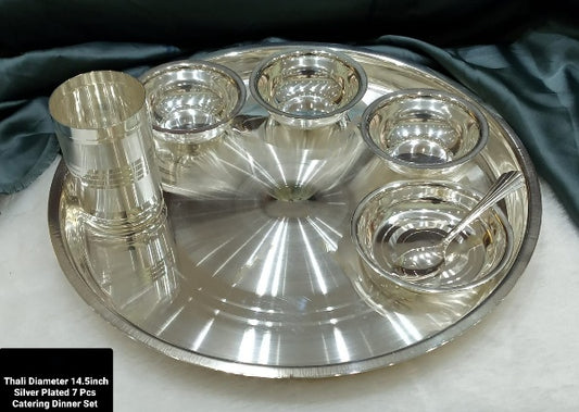 Silver Plated 7 Pieces Dinner Set