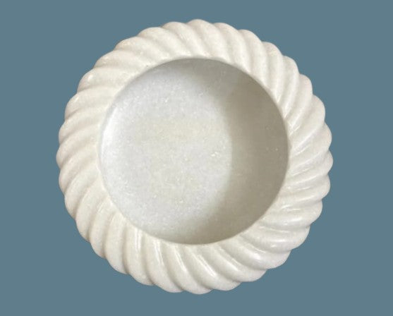 marble leheriya design urli fruit platter/snacks platter/home decor