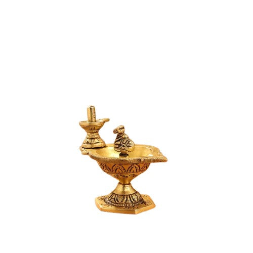 Brass Nandi Shivling Diya for Home Pooja/ décor/ Temple
